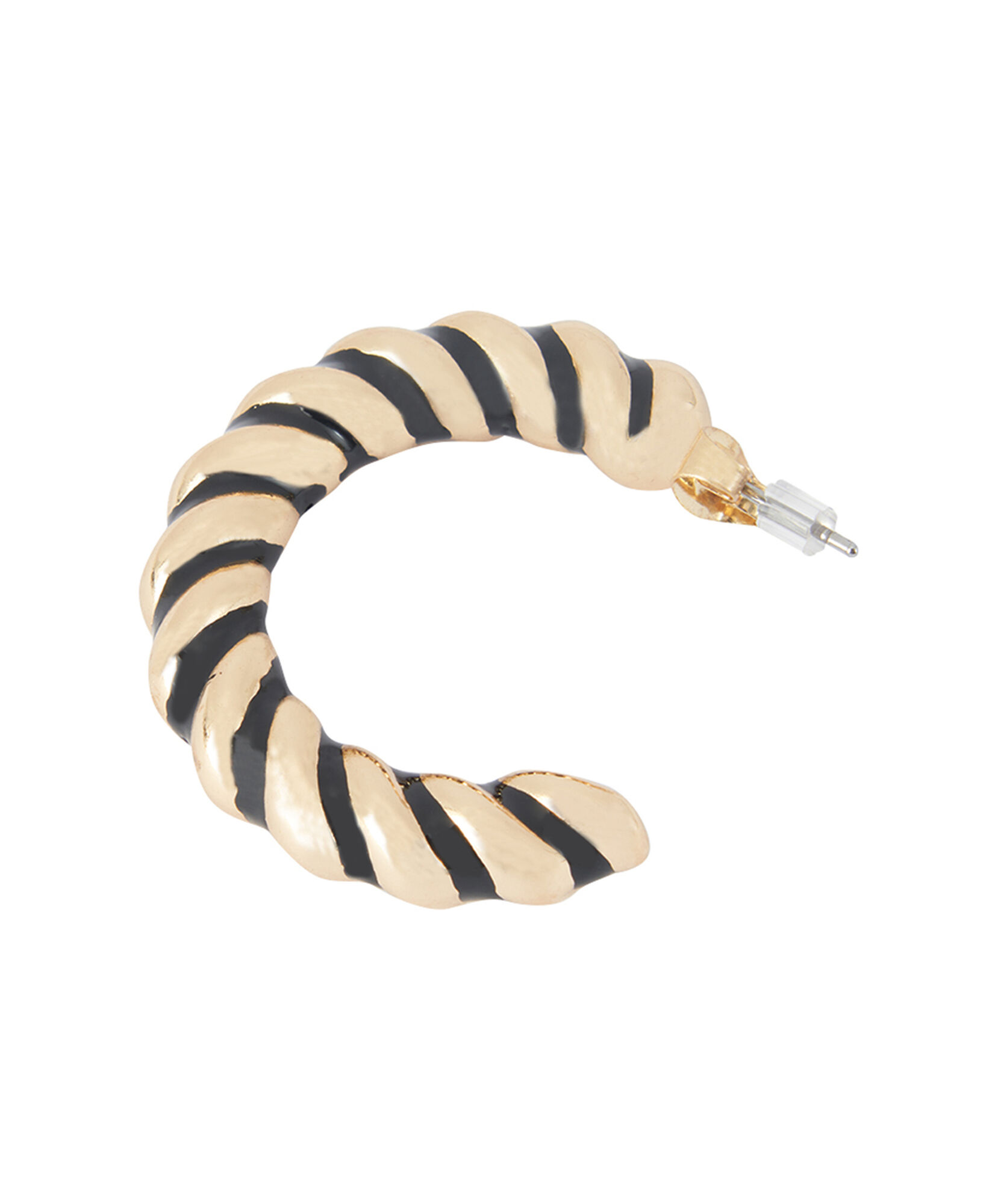 Aros mujer semi argolla bicolor Aros mujer semi argolla bicolor