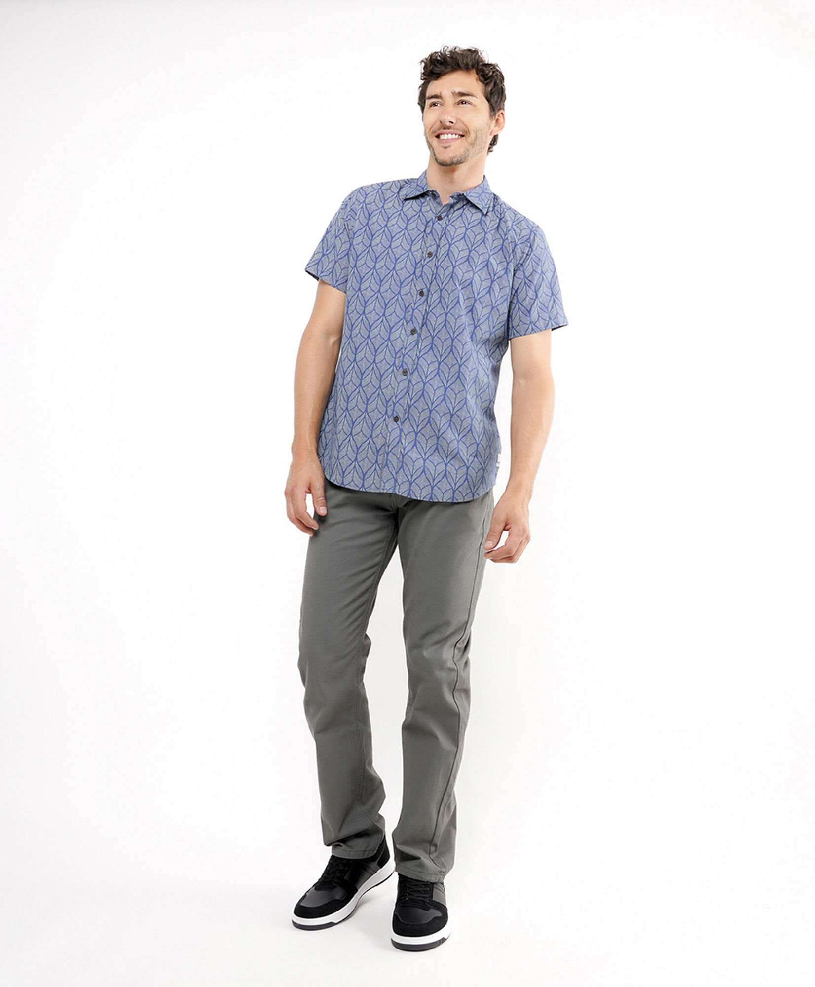 Camisa hombre diseño hojas Camisa hombre diseño hojas