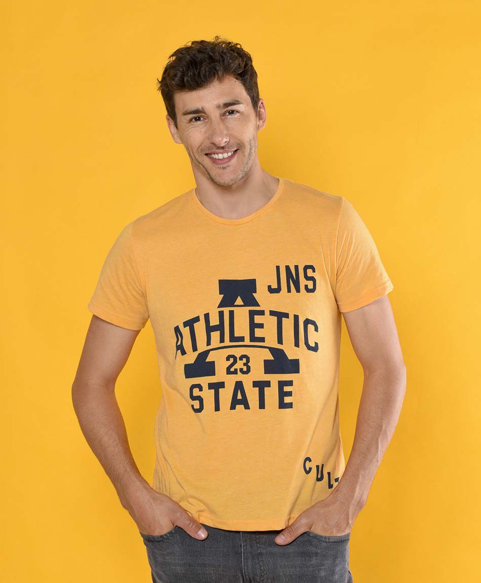 Polera manga corta cuello redondo