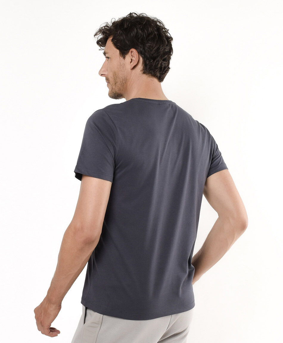 Polera hombre estampada frase lago