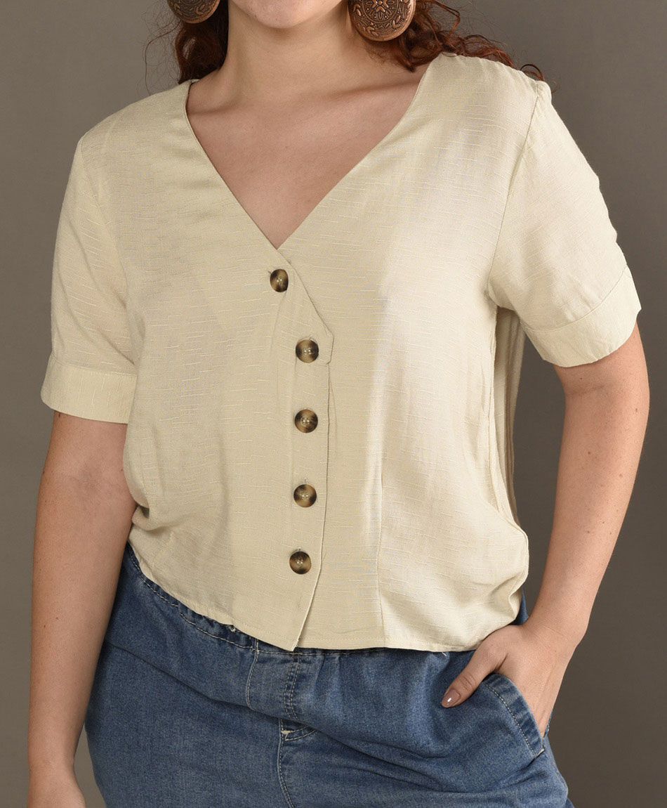 Blusa plaket diagonal