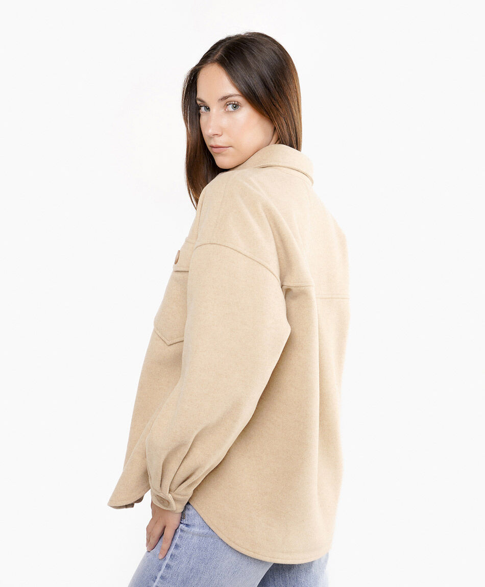 Chaqueta mujer cazadora beige