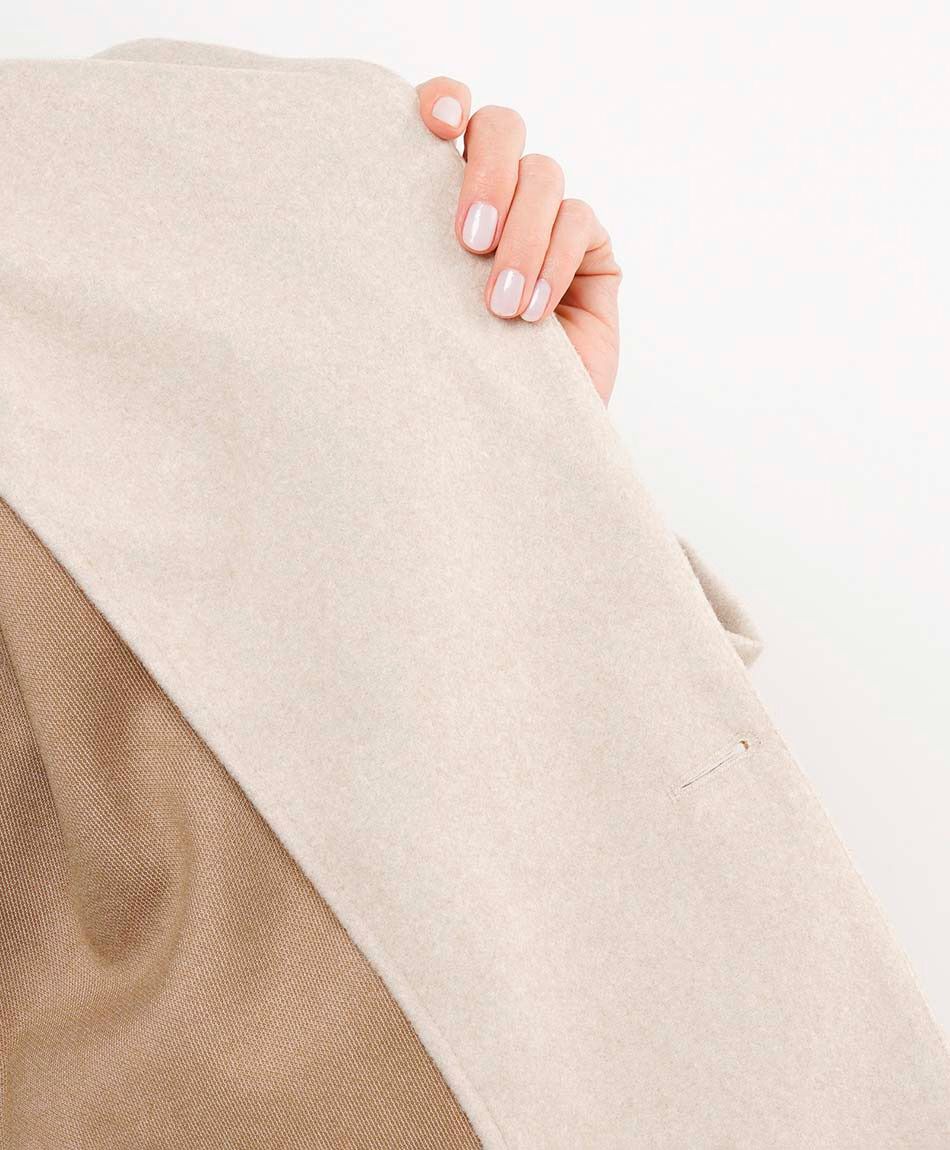 Abrigo mujer largo estilo capa