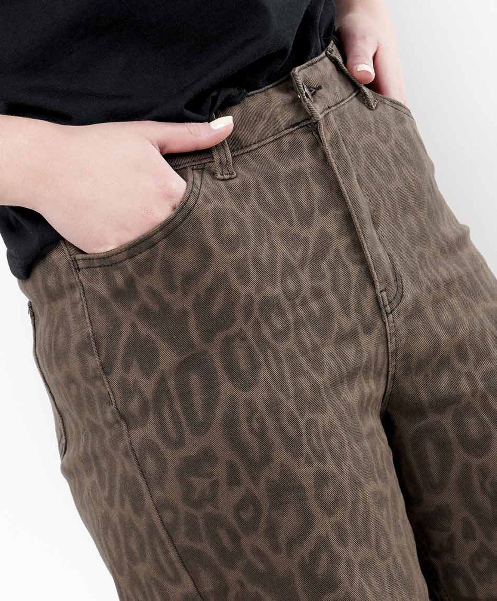Jeans mujer animal print wide Jeans mujer animal print wide