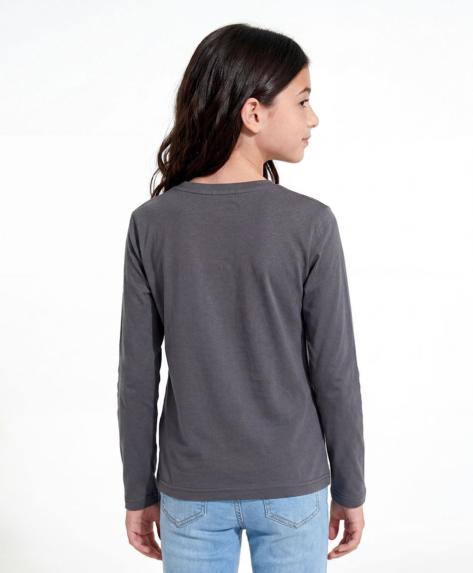 Polera ni&ntilde;a estampado oso beb&eacute;