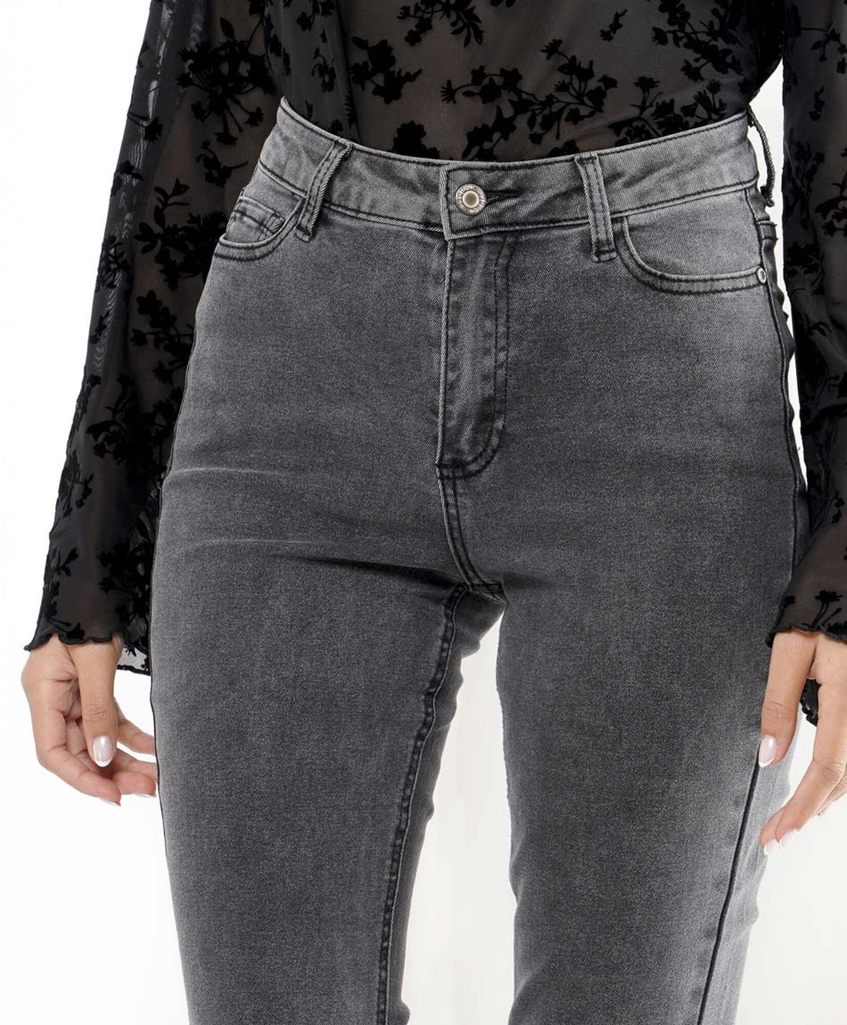Jeans mujer gris flare Jeans mujer gris flare