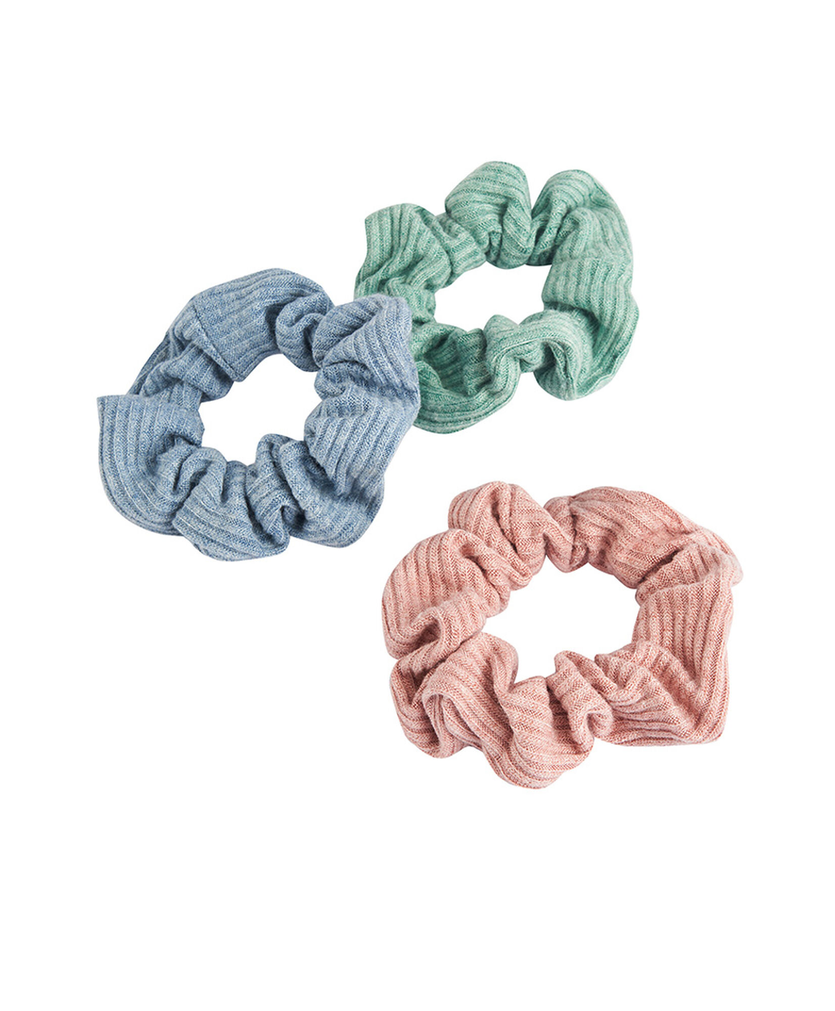 Set 3 scrunchies mujer textura Set 3 scrunchies mujer textura