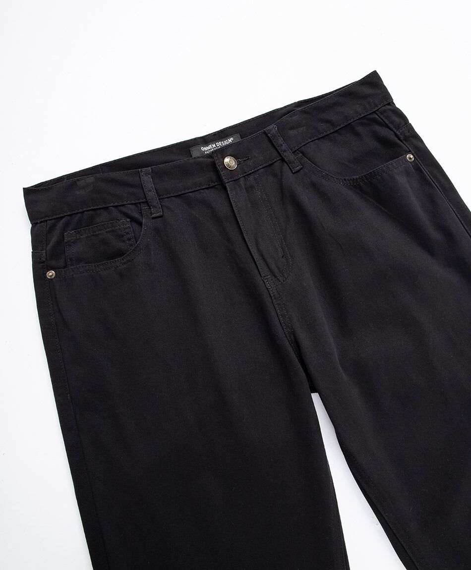 Pantal&oacute;n hombre liso negro