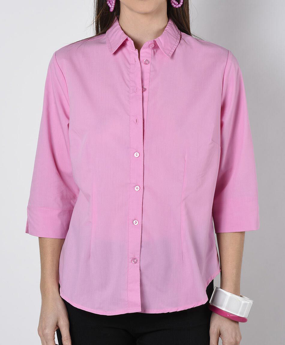 Blusa ajustada manga 3/4