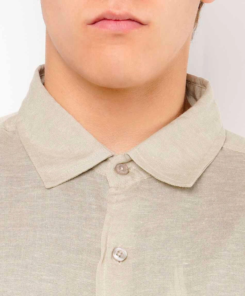 Camisa hombre b&aacute;sica manga corta