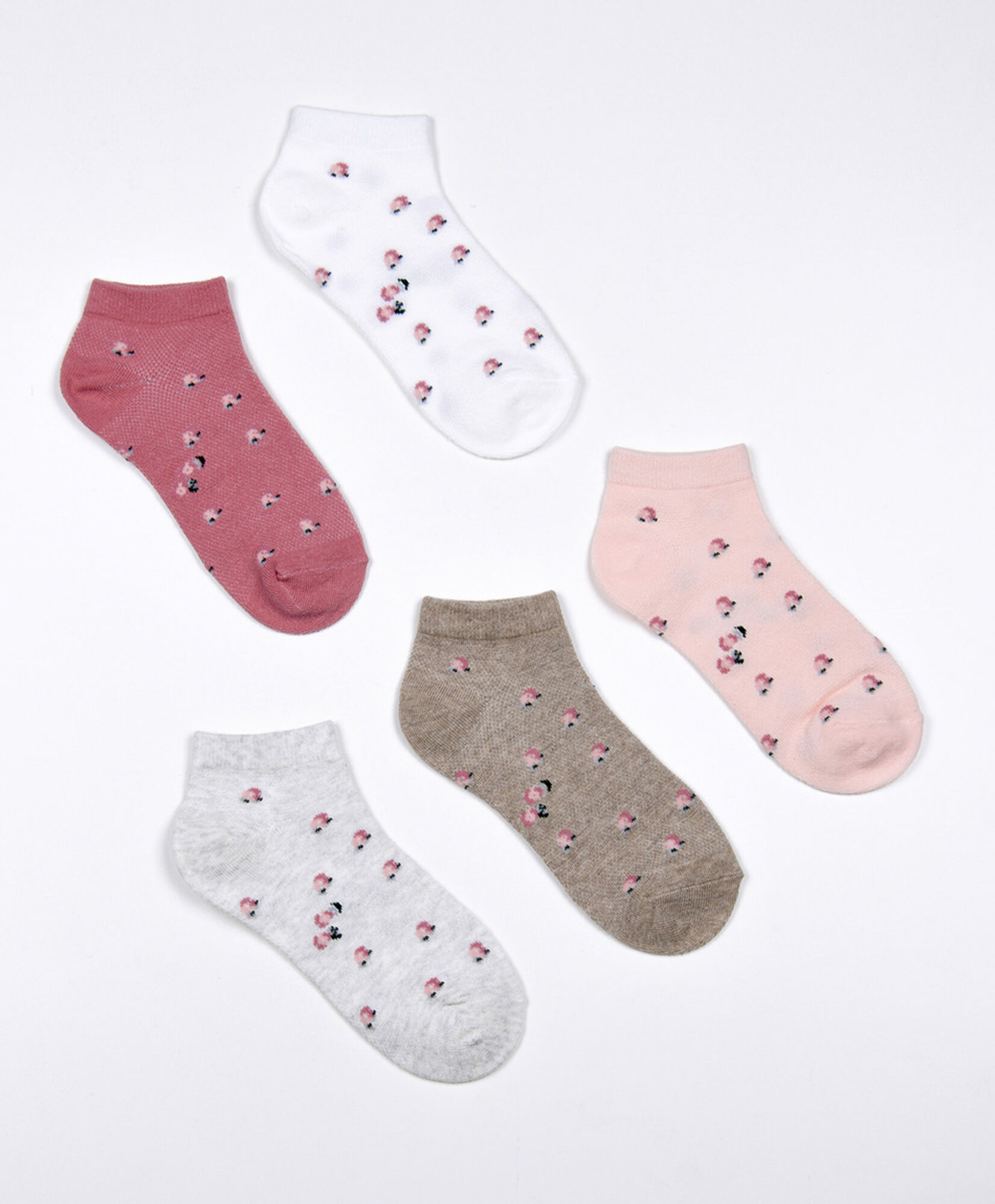Pack 5 calcetines mujer florcitas Pack 5 calcetines mujer florcitas