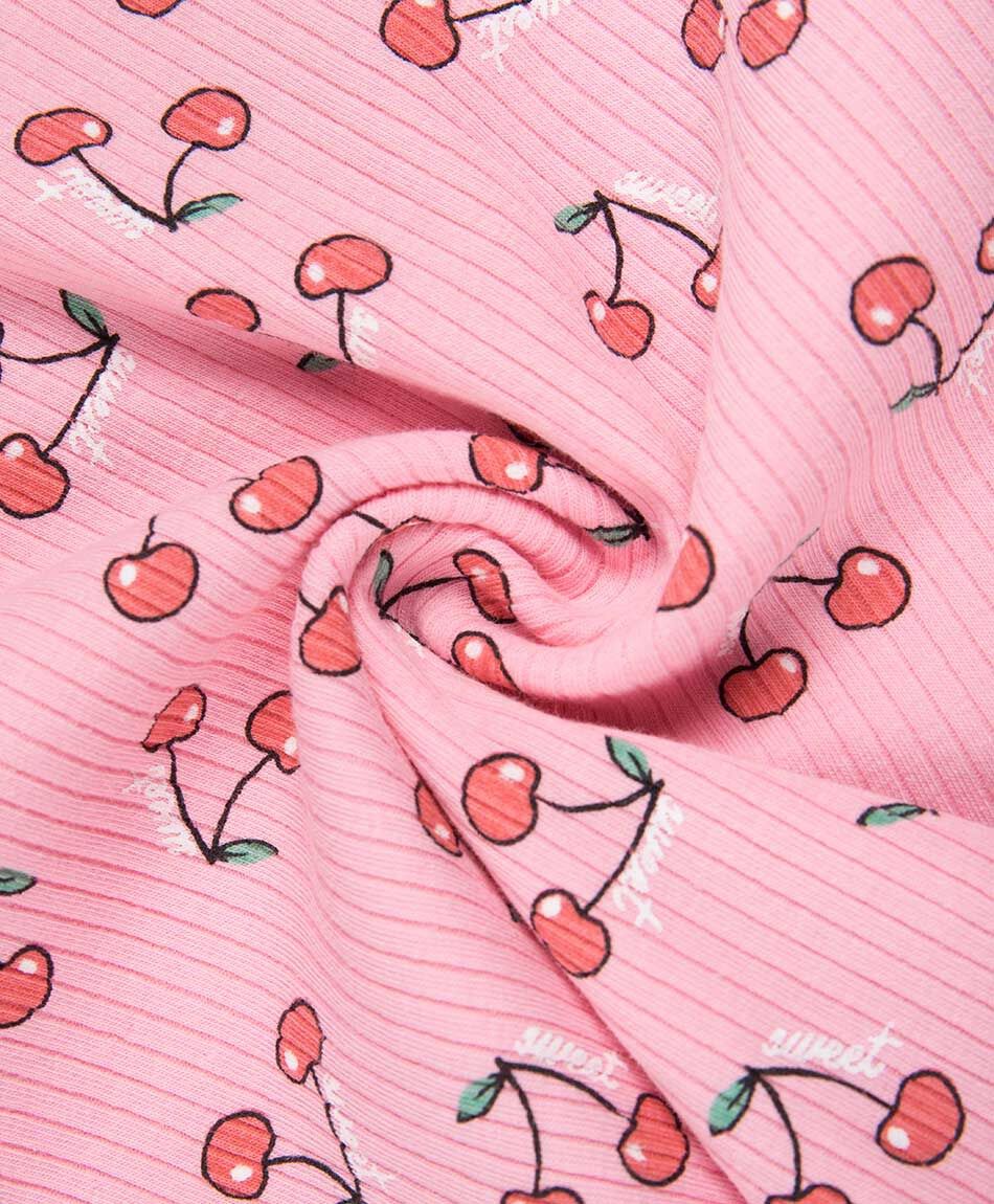 Polera ni&ntilde;a manga larga cerezas