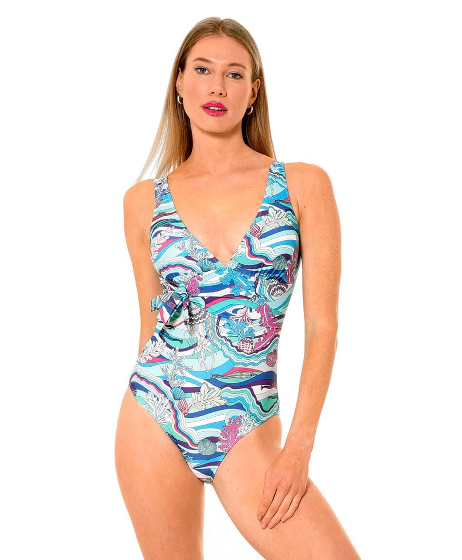 Traje bano caracolas