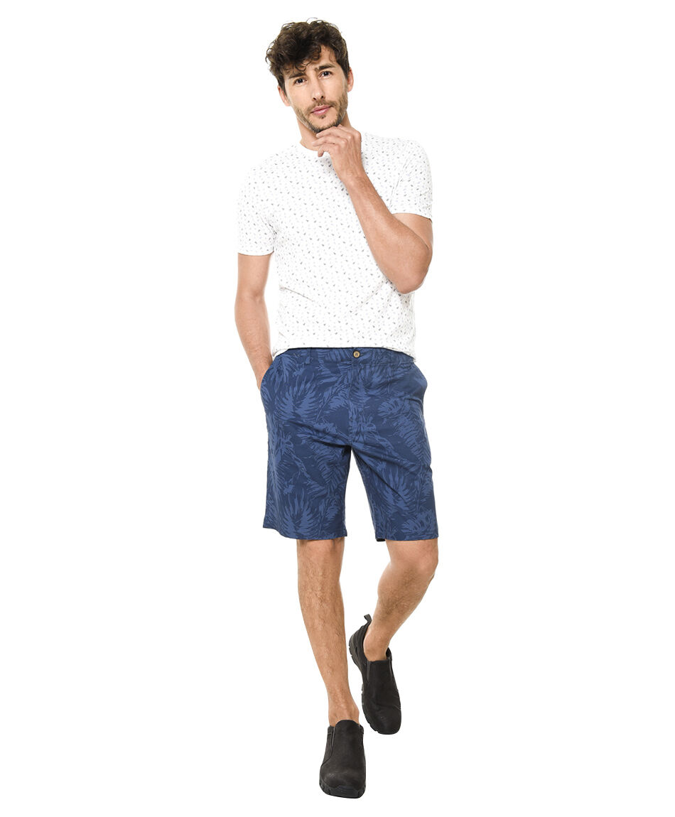 Bermuda estampado gabardina