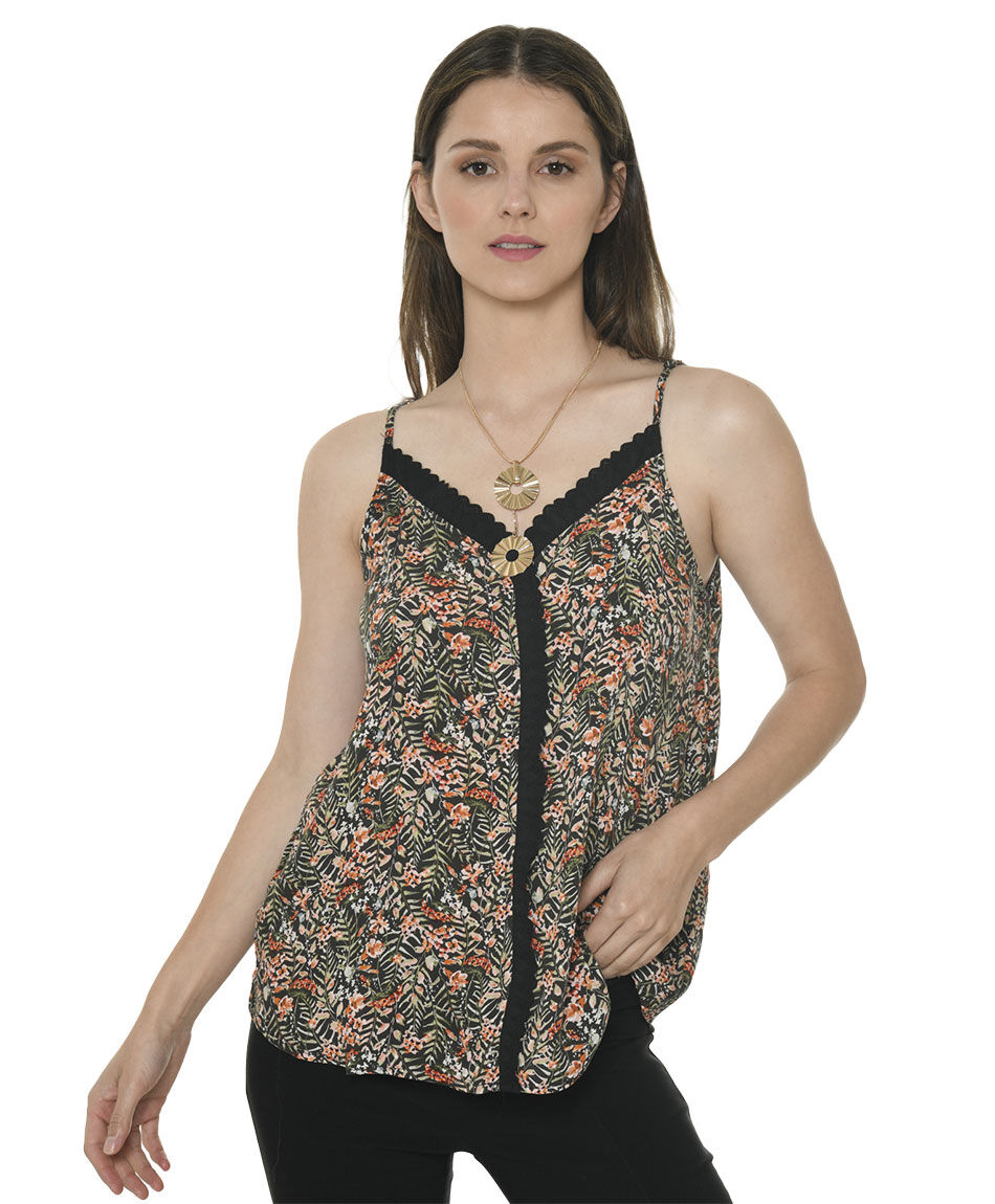 Top estampado