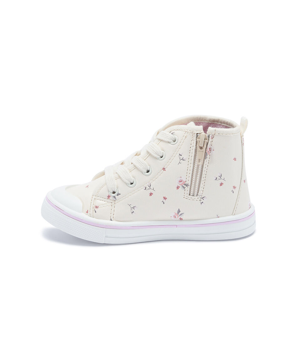 Zapatilla infantil (23 a 28) dise&ntilde;o florcitas