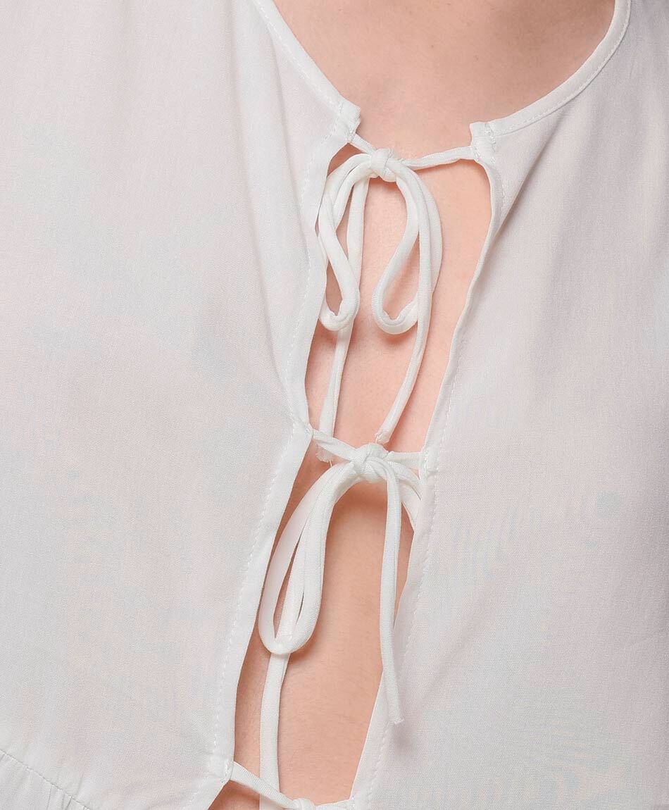 Blusa mujer lazos delanteros