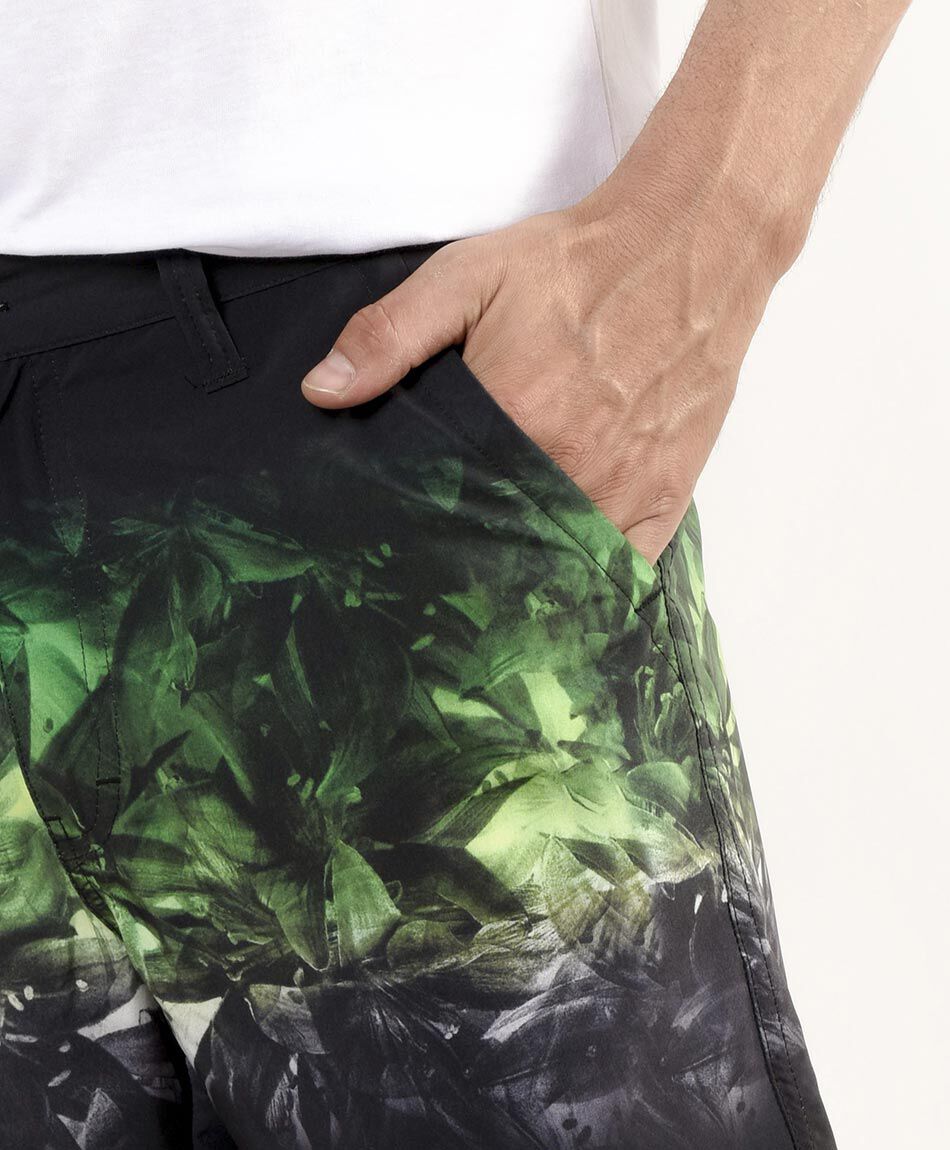 Bermuda hombre print bicolor