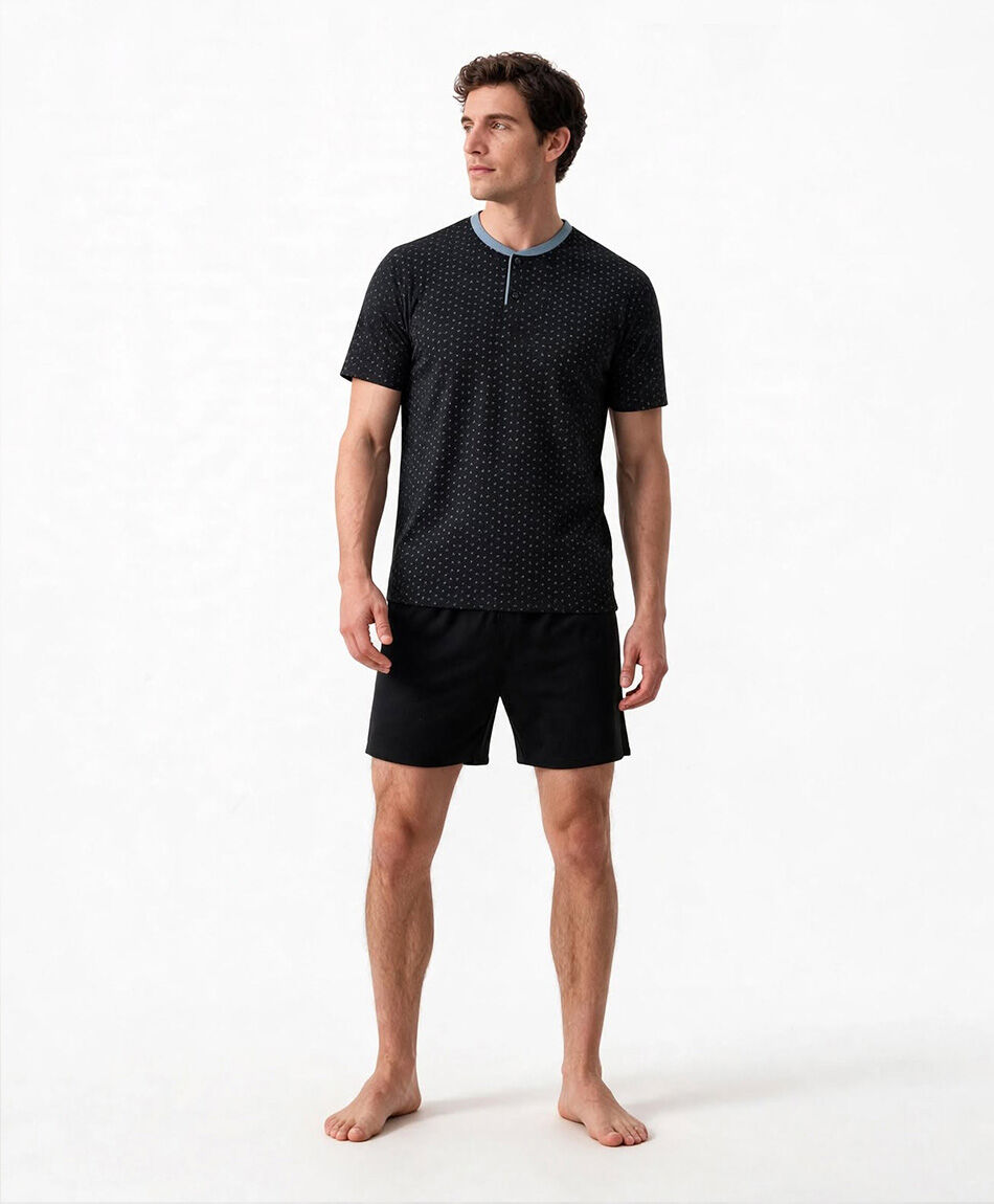 Pijama hombre tri&aacute;ngulos