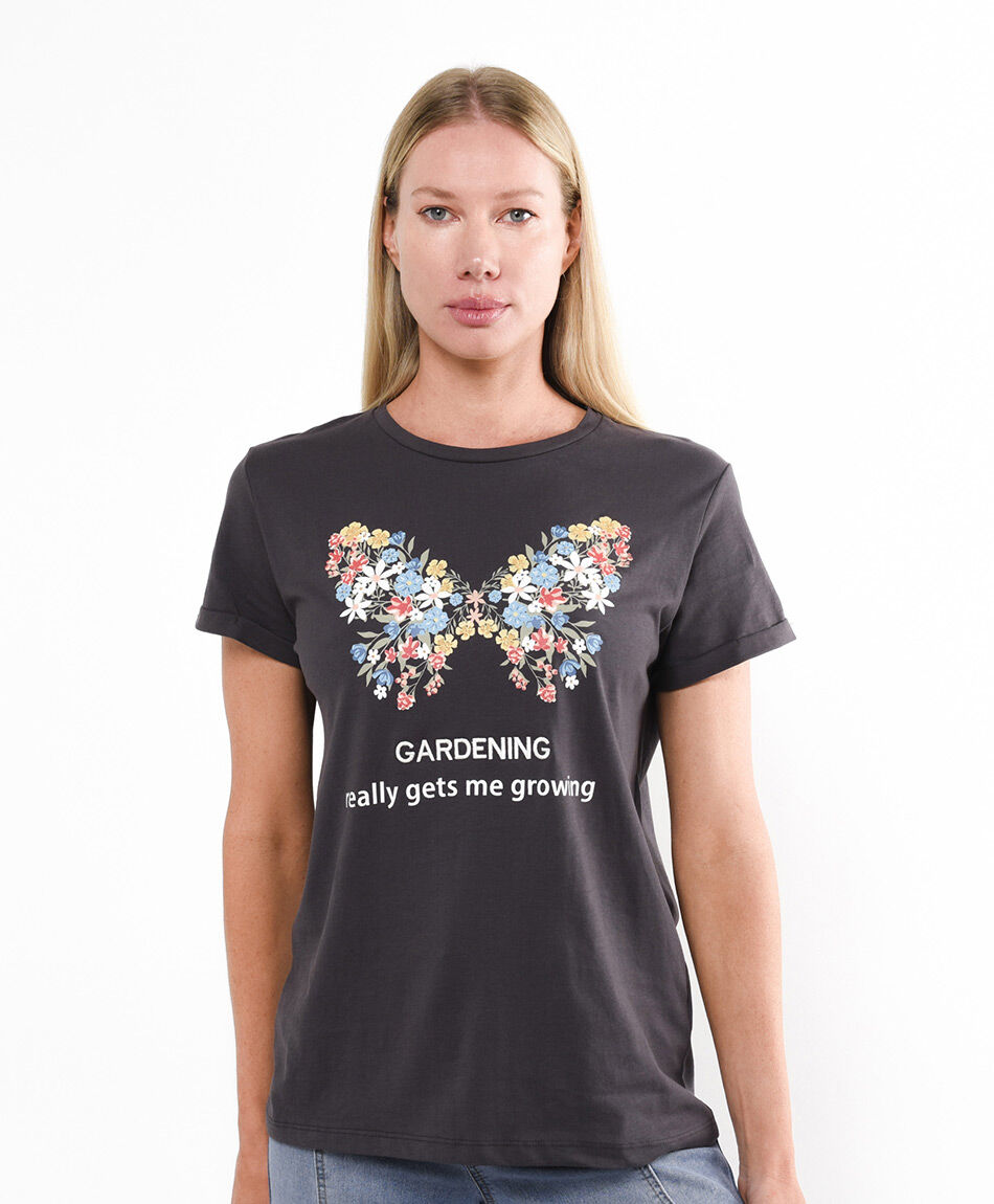 Polera mujer garden butterfly