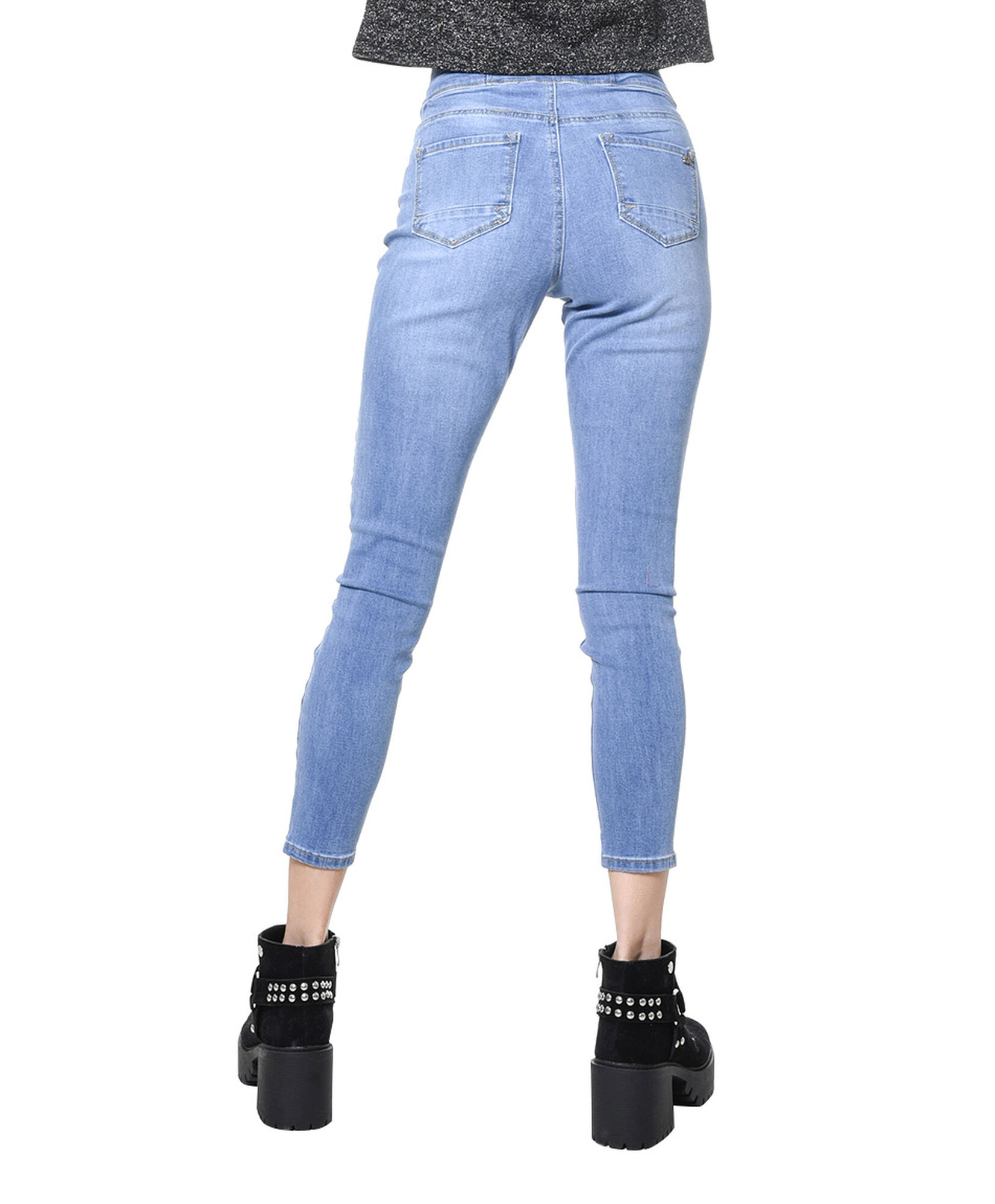 Jeans tiro alto pretina Jeans tiro alto pretina