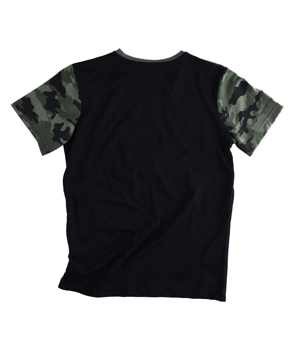 Polera manga corta cuello redondo