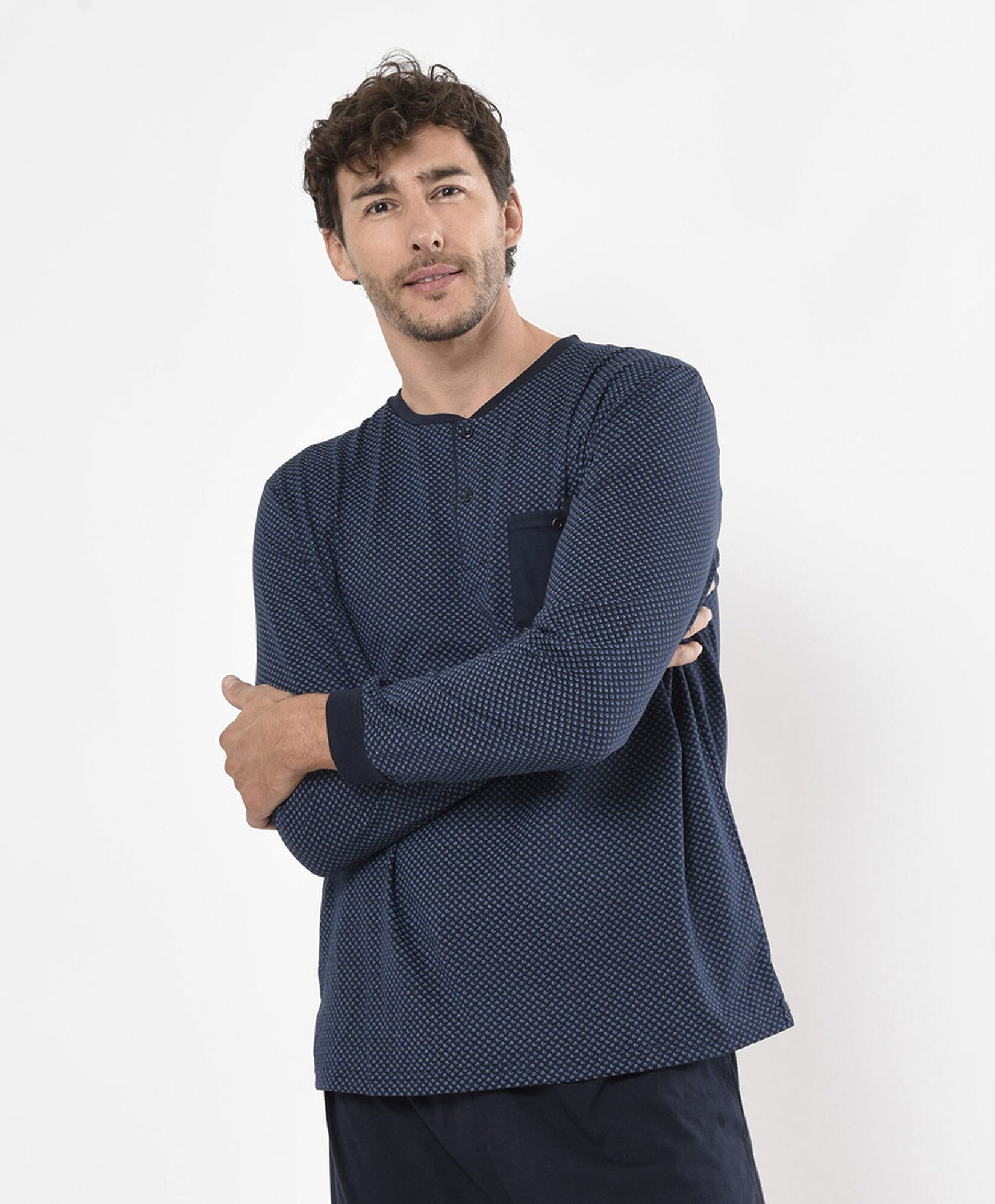 Pijama hombre puntitos 2 piezas Pijama hombre puntitos 2 piezas