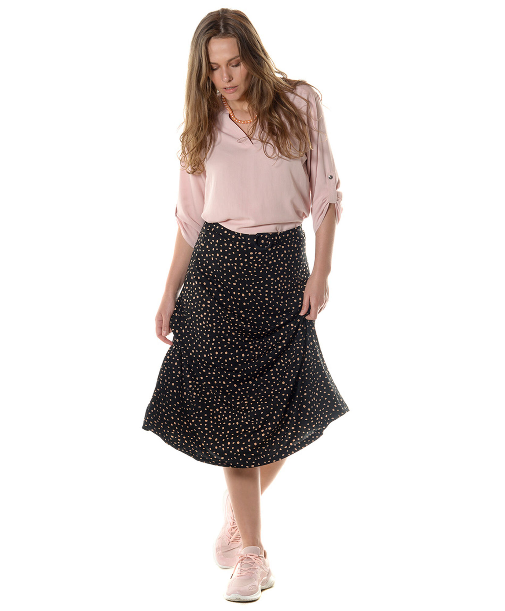 Falda midi estampada Falda midi estampada