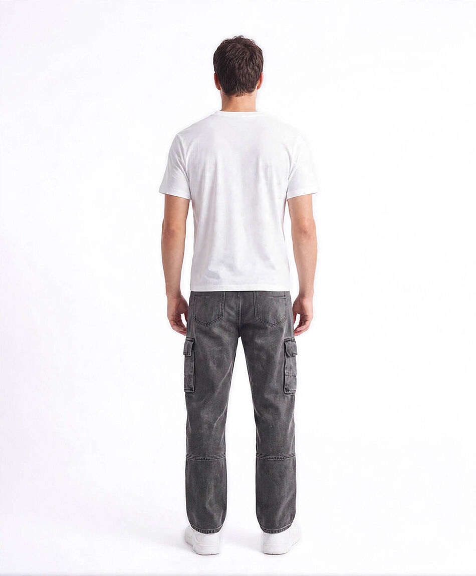 Jeans hombre cargo negro