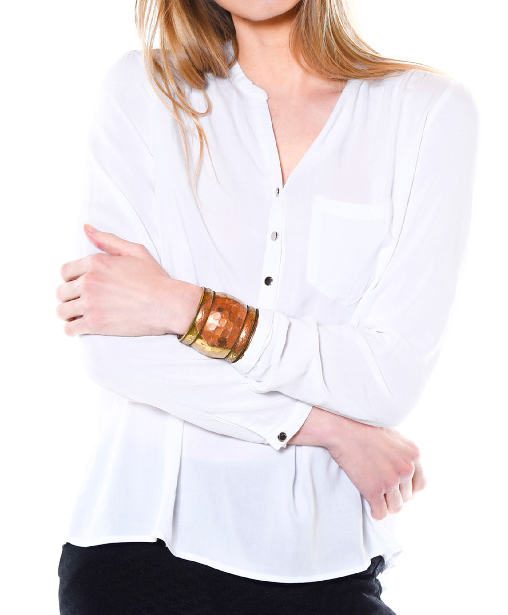 Blusa cuello mao Blusa cuello mao