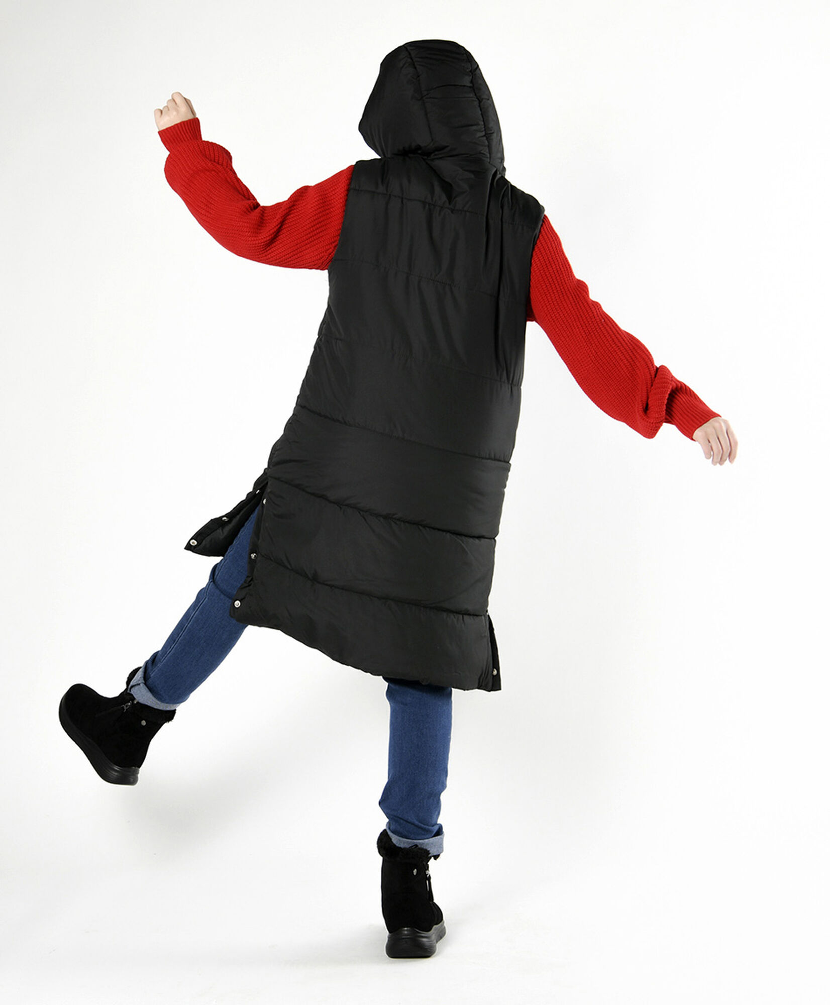 Parka mujer larga sin mangas Parka mujer larga sin mangas