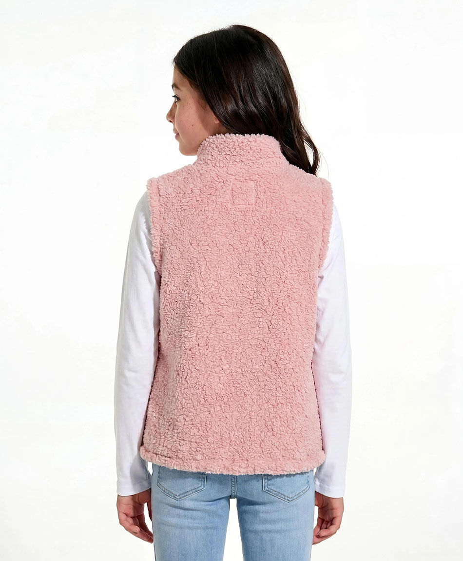 Poler&oacute;n ni&ntilde;a dise&ntilde;o vest pink
