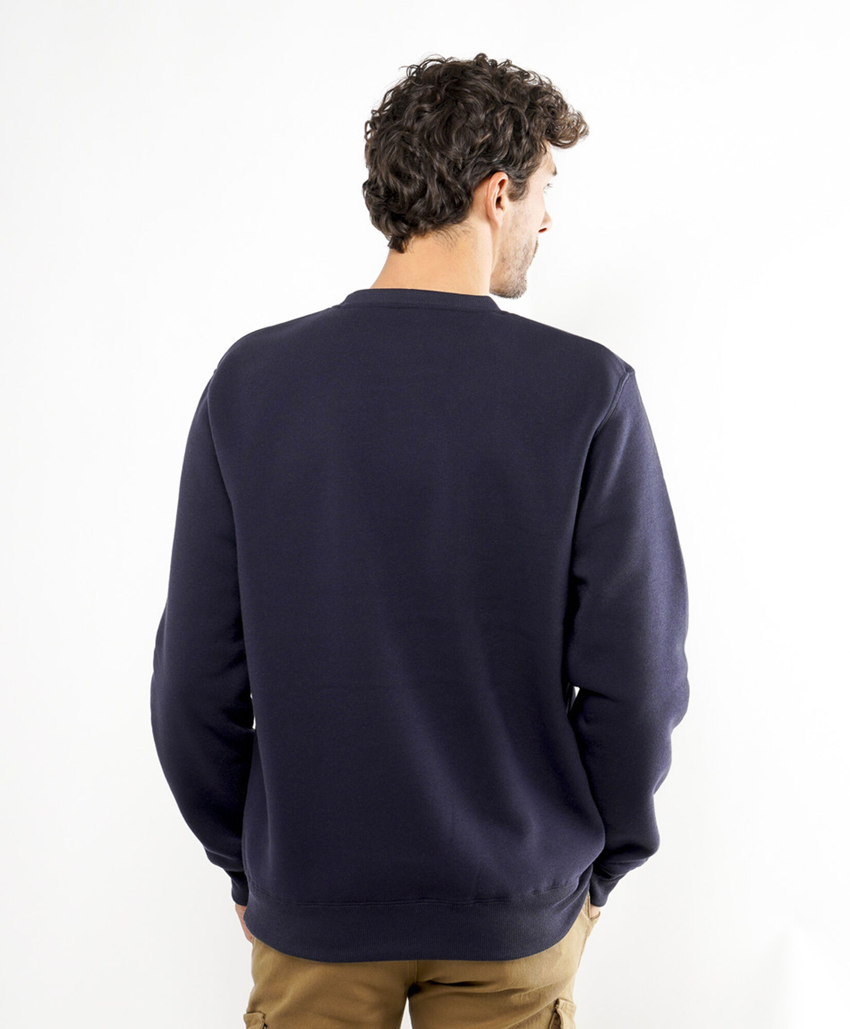 Polerón hombre liso mini bordado Polerón hombre liso mini bordado