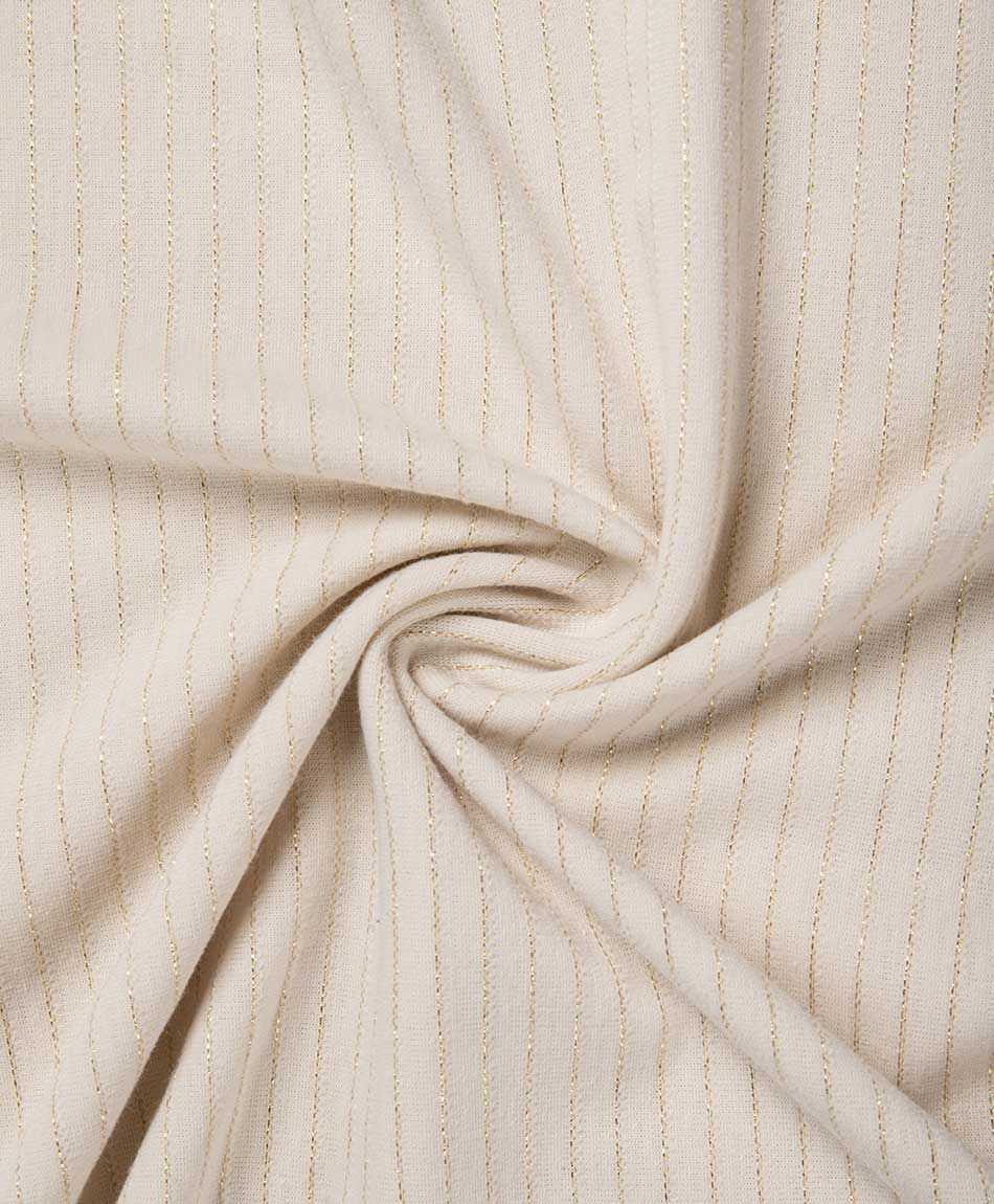 Polera mujer rayas doradas