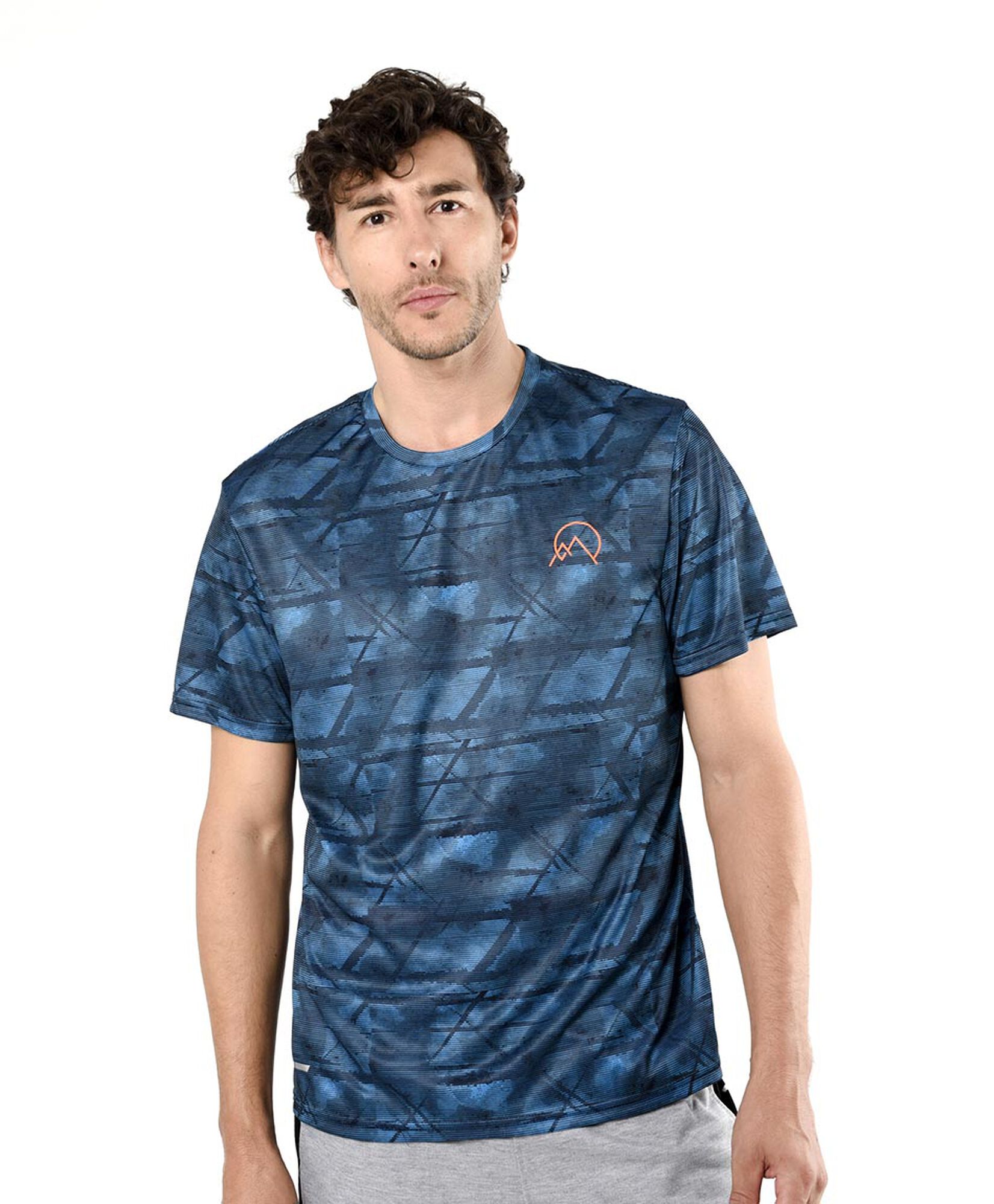 Polera deportiva hombre azul Polera deportiva hombre azul