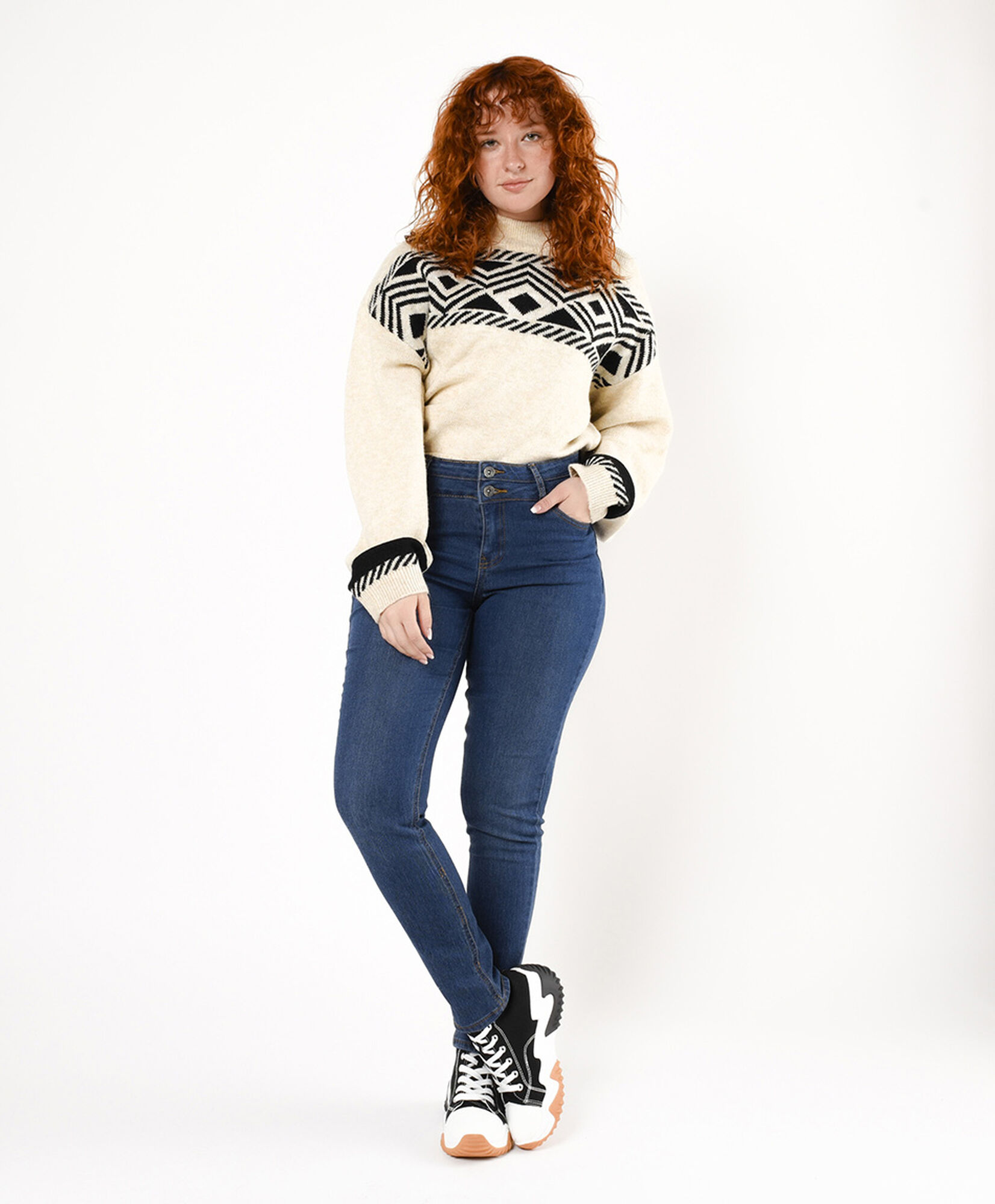 Jeans mujer pretina doble skinny fit Jeans mujer pretina doble skinny fit