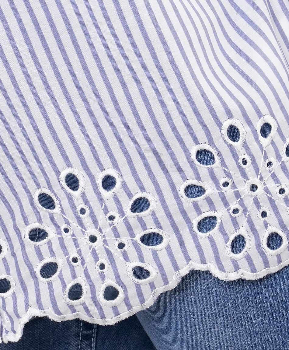 Blusa mujer c&iacute;rculos bordados