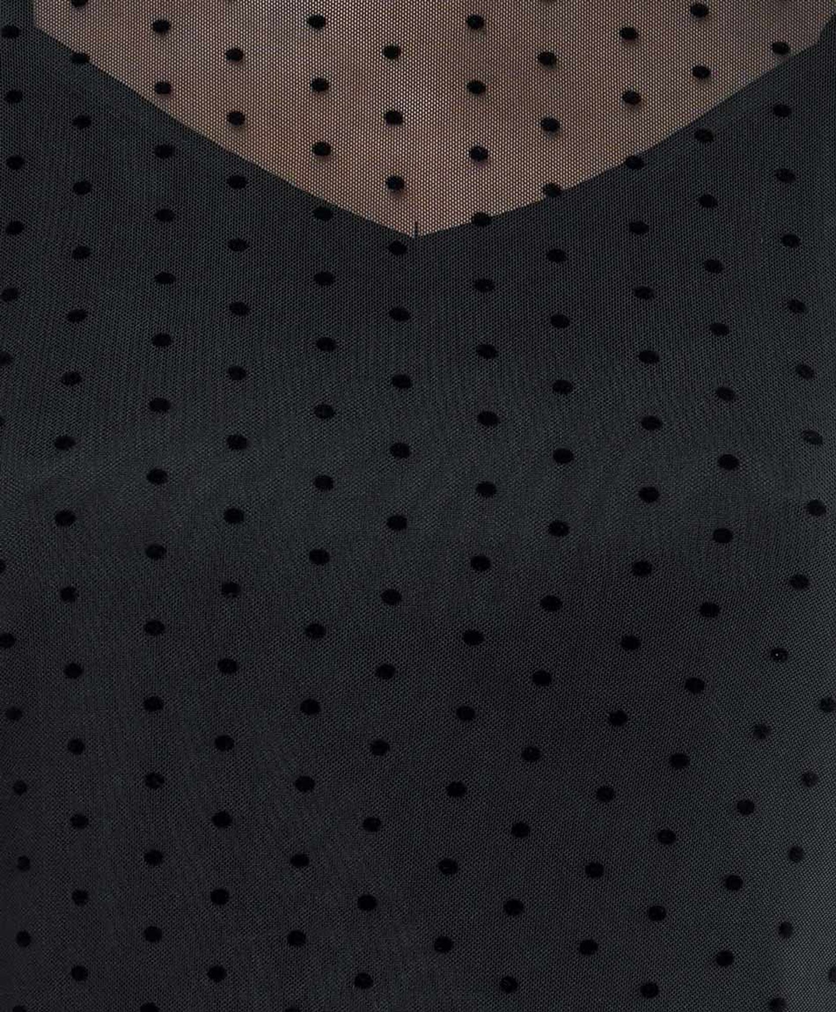 Polera mujer transparente puntos Polera mujer transparente puntos
