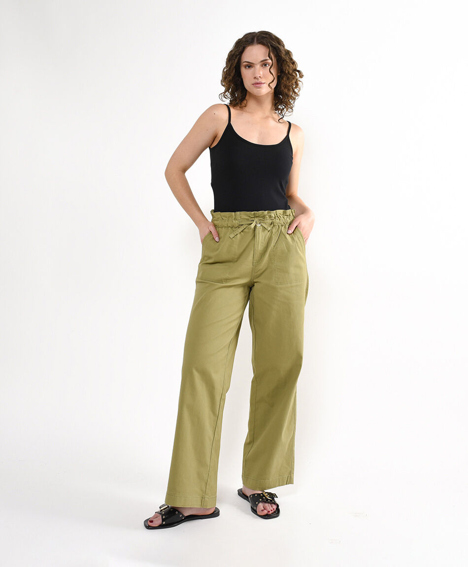 Pantal&oacute;n mujer lazo