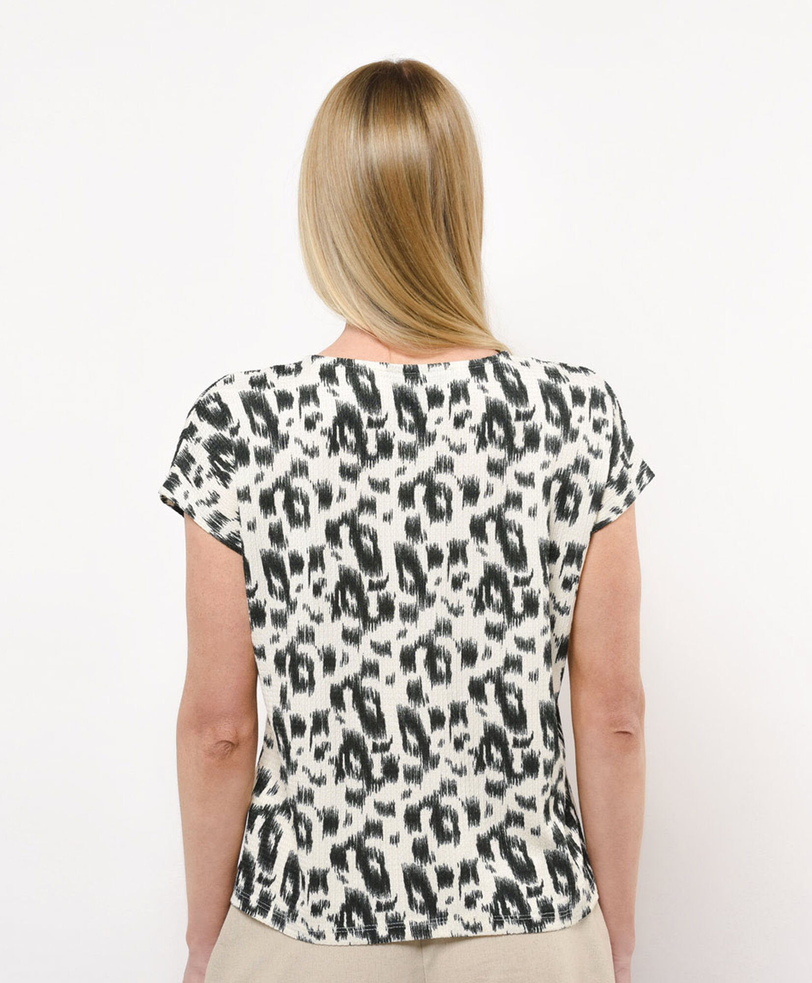 Polera mujer cuello pliegues Polera mujer cuello pliegues