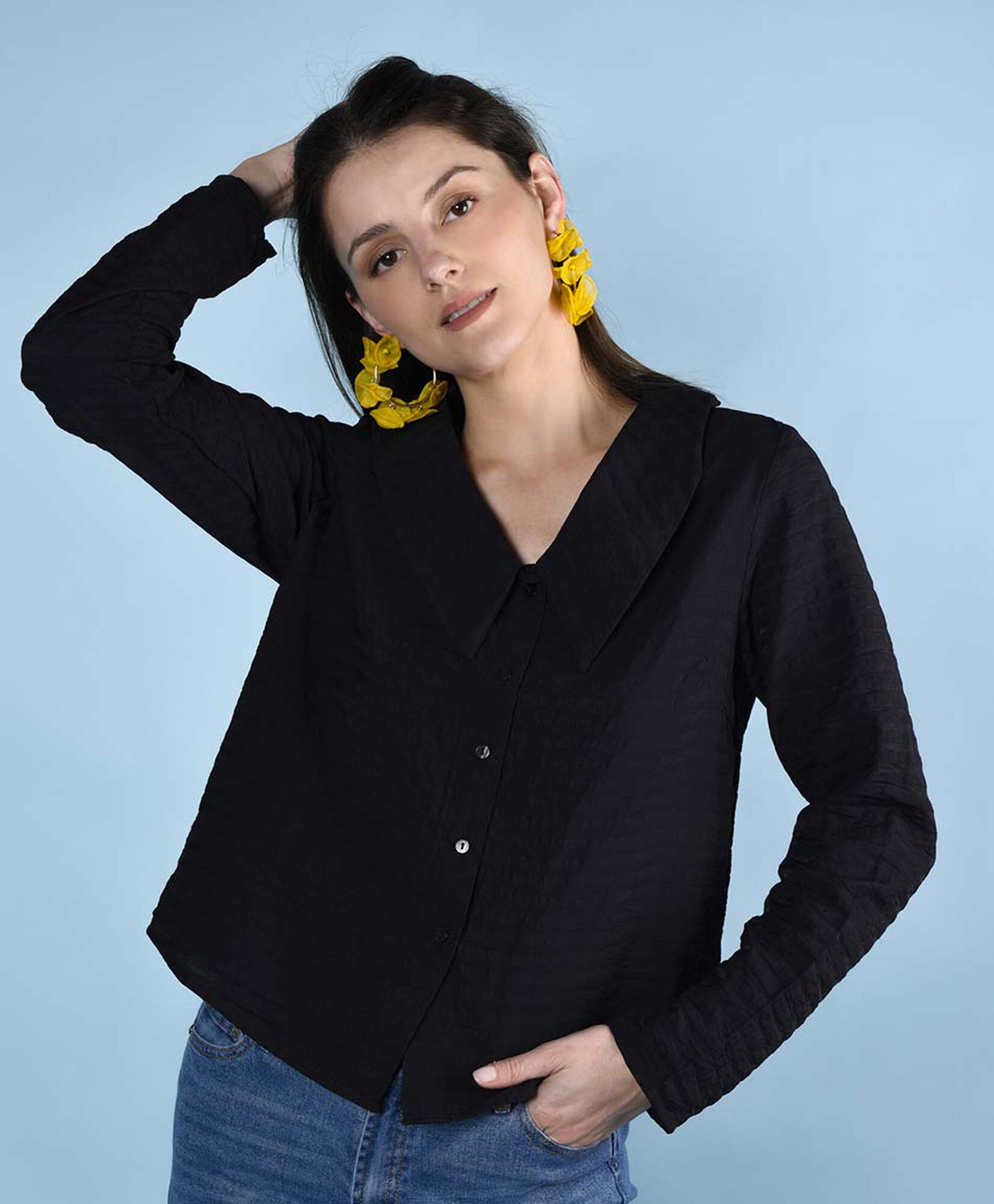 Blusa oversize manga larga Blusa oversize manga larga