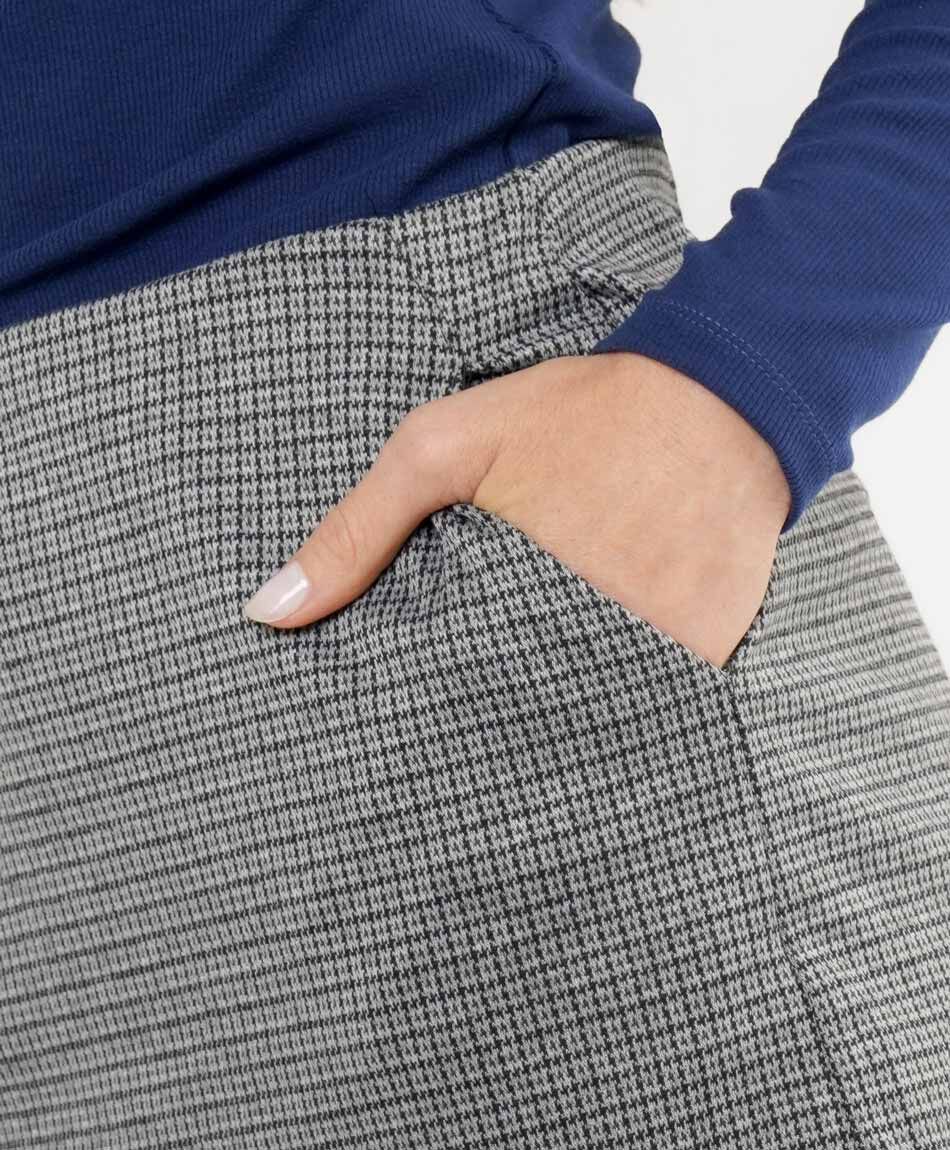 Mini falda mujer cuadrill&eacute; bolsillos