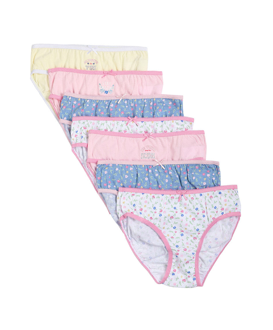 Pack 7 calzones ni&ntilde;a estampados