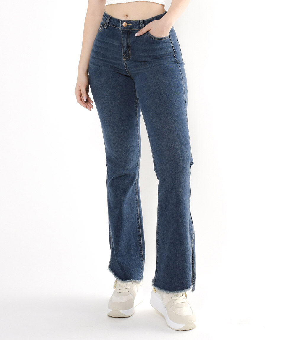 Jeans mujer basta abierta