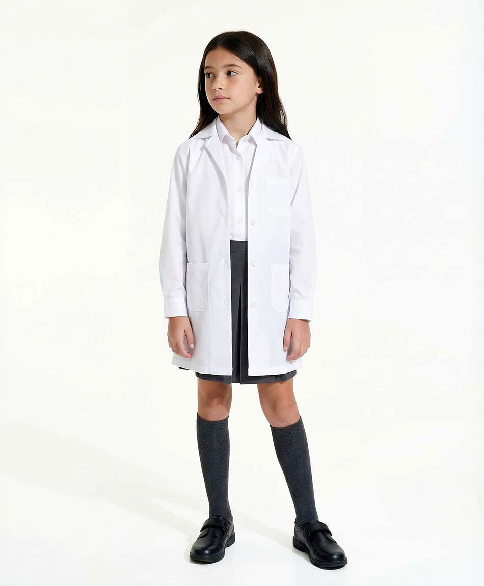Delantal escolar blanco