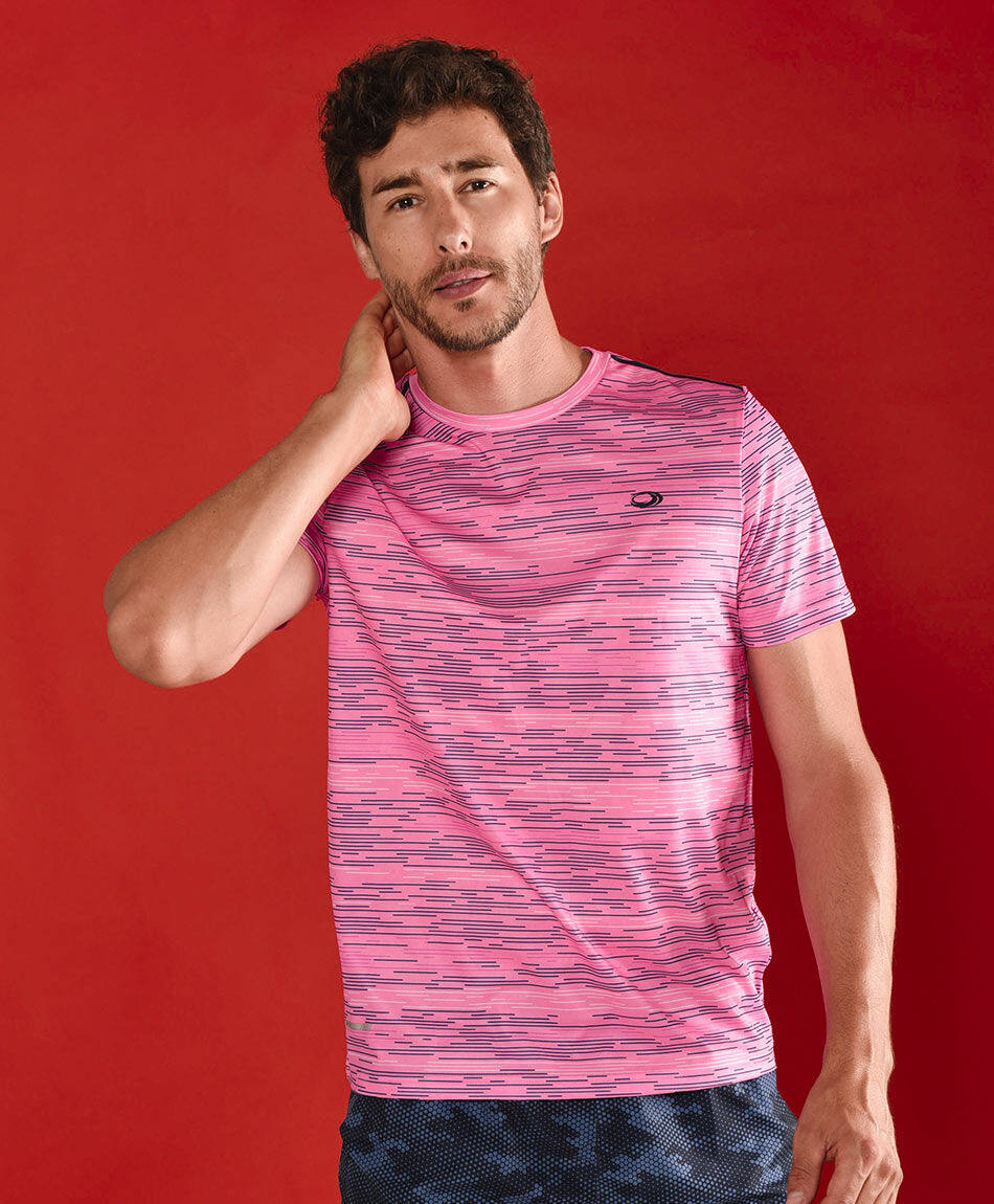 Polera manga corta cuello redondo