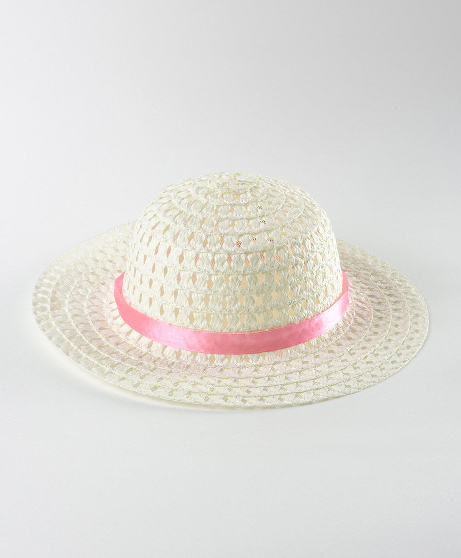 Sombrero ni&ntilde;a cinta con flor