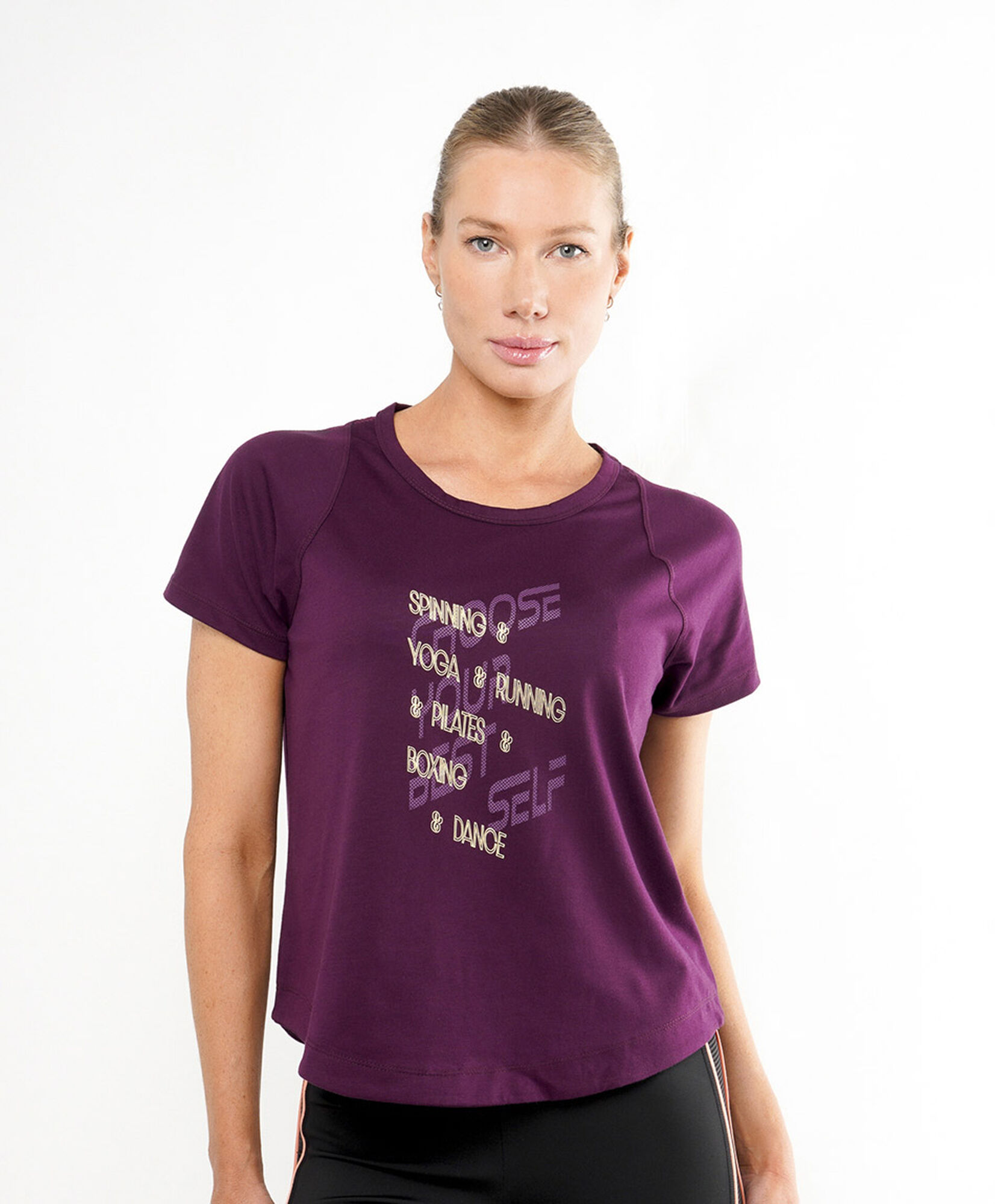 Polera deportiva mujer morada Polera deportiva mujer morada