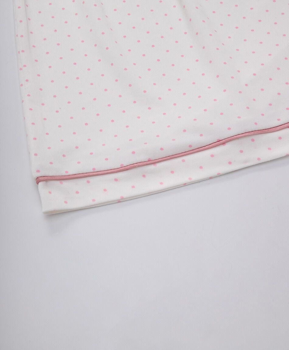 Pijama mujer camisero pink puntitos