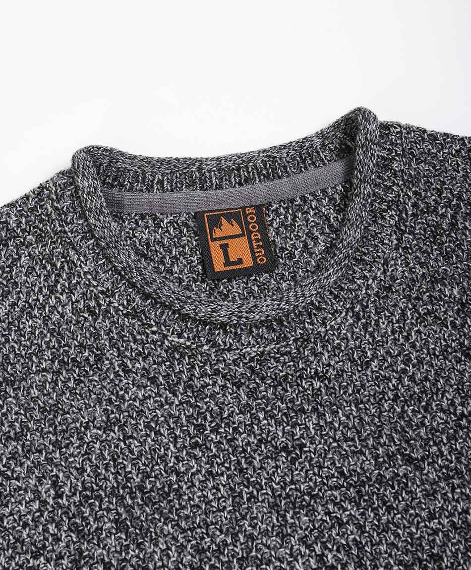 Sweater hombre terminaciones enrolladas